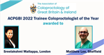 ACPGBI 2022 Trainee Coloproctologist of the Year